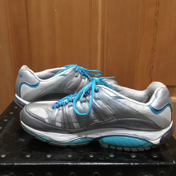 Womens Skechers Radius Shape-Ups Adaptive Comfort Ride Gray Blue Size 9.5 - Picture 7 of 8